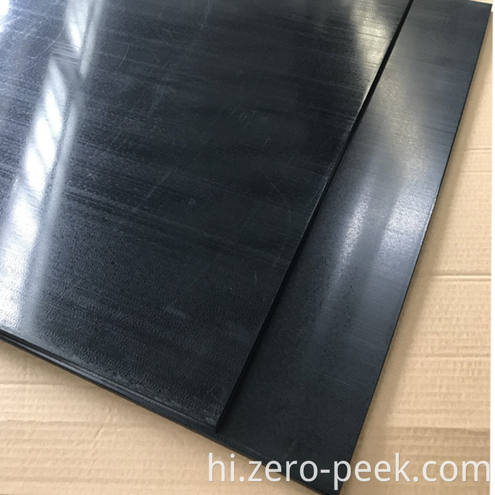 Black virgin PEEK sheet